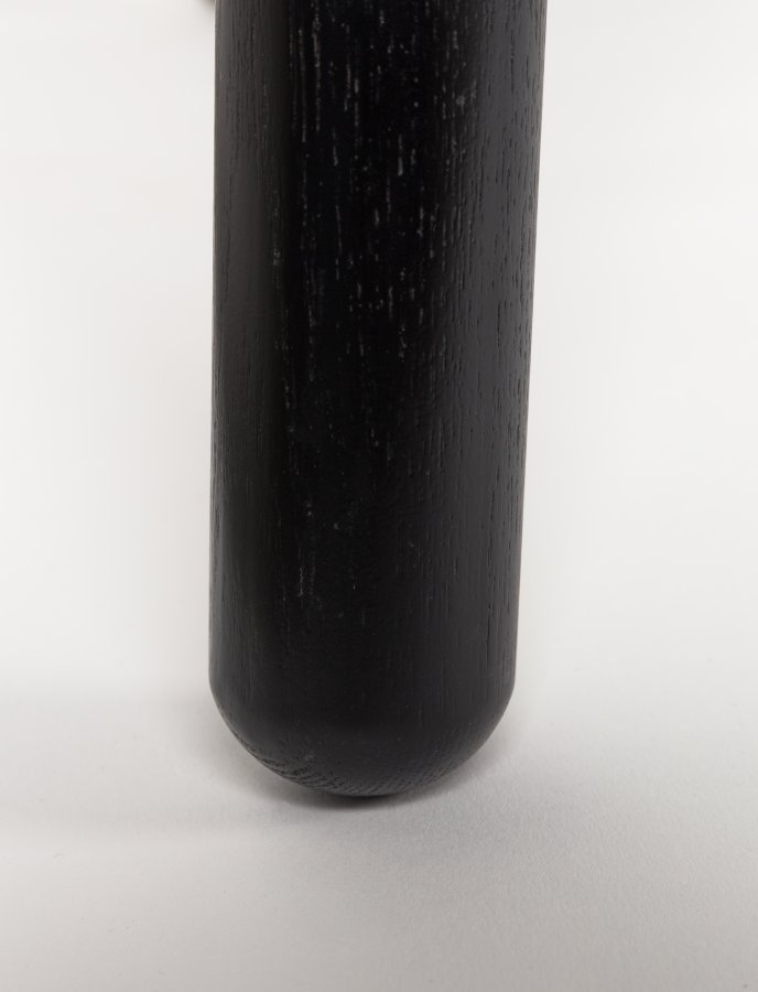 ZUIVER Glimps spisebord, m. butterflybordplade - sort egetrsfinér og asketr (120/162x80)