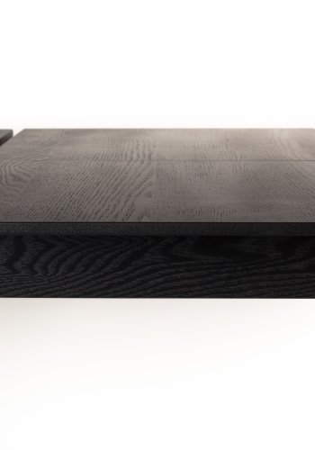 ZUIVER Glimps spisebord, m. butterflybordplade - sort egetrsfinér og asketr (120/162x80)