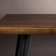 DUTCHBONE Alagon spisebord, rektangulr - brun valnddefinér og sort stl (160X90)