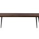 DUTCHBONE Alagon spisebord, rektangulr - brun valnddefinér og sort stl (200X90)