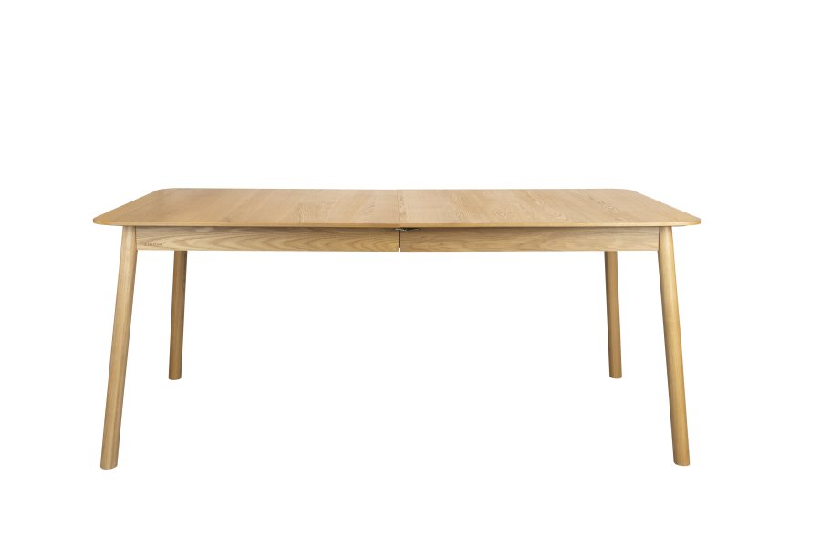 ZUIVER Glimps spisebord, m. butterflybordplade - natur egetrsfinér og asketr (180/240x90)