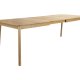 ZUIVER Glimps spisebord, m. butterflybordplade - natur egetrsfinér og asketr (180/240x90)