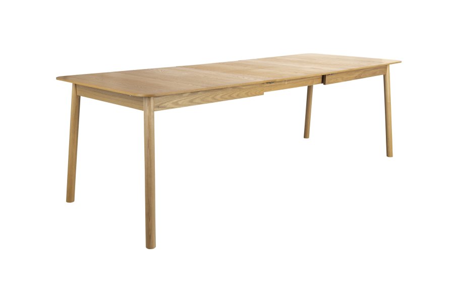 ZUIVER Glimps spisebord, m. butterflybordplade - natur egetrsfinér og asketr (180/240x90)