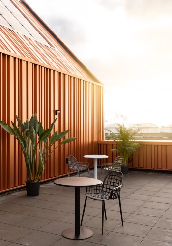 ZUIVER Metsu Bistro havebord, rund - sort stl (70)