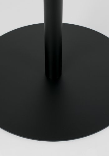 ZUIVER Snow Bistro bord, rund - sort stl (57)