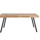 WHITE LABEL LIVING Suri spisebord, rektangulr - natur teaktr og metal (180X90)