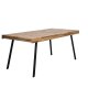 WHITE LABEL LIVING Suri spisebord, rektangulr - natur teaktr og metal (180X90)