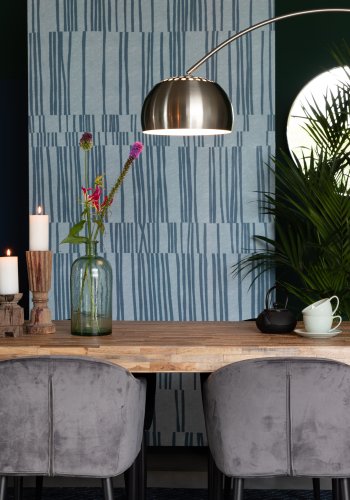 WHITE LABEL LIVING Suri spisebord, rektangulr - natur teaktr og metal (200X90)