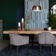 WHITE LABEL LIVING Suri spisebord, rektangulr - natur teaktr og metal (200X90)