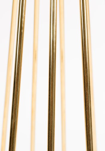 WHITE LABEL LIVING Floris spisebord, rund - glas og guld metal (104)