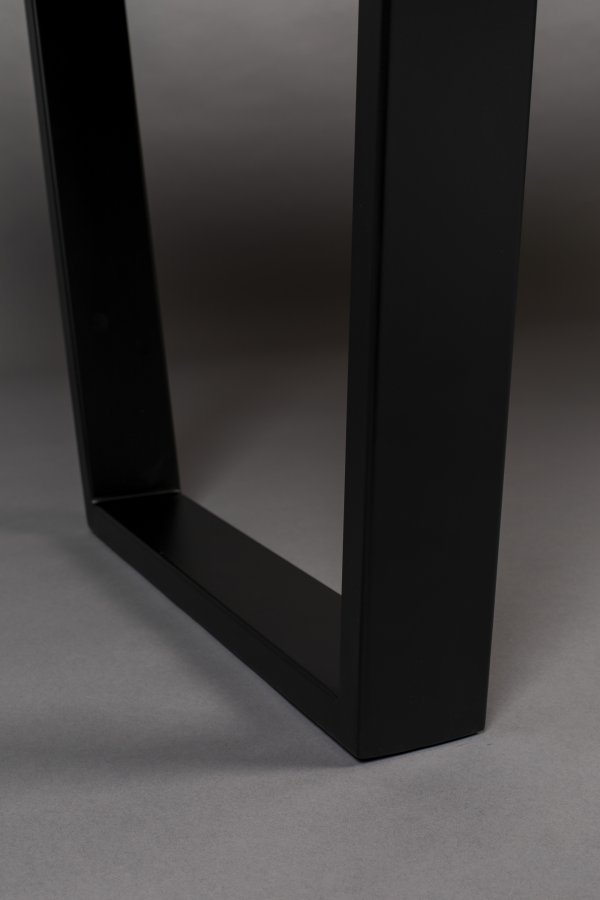 DUTCHBONE Aka spisebord, rektangulr - brun akacietr og sort jern (200x90)