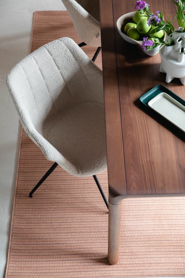 ZUIVER Storm spisebord, rektangulr - valnddefarvet askefinér og asketr (180x90)