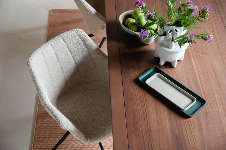 ZUIVER Storm spisebord, rektangulr - valnddefarvet askefinér og asketr (180x90)