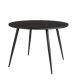 WHITE LABEL LIVING Mo spisebord, rund - sort teaktr og metal (110)