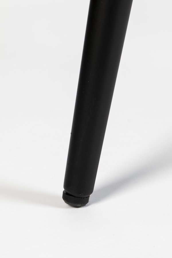 WHITE LABEL LIVING Mo spisebord, rund - sort teaktr og metal (110)