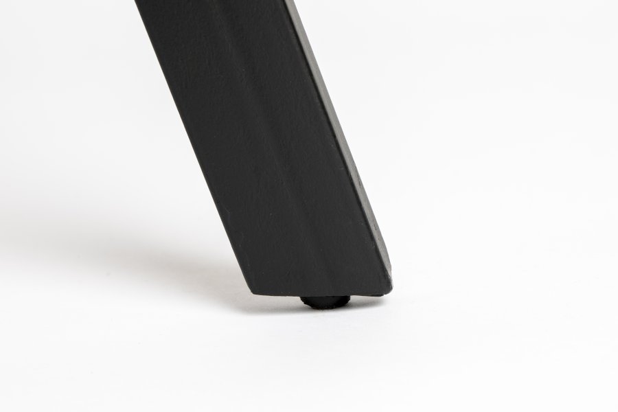 WHITE LABEL LIVING Suri spisebord, rektangulr - sort teaktr og metal (180X90)