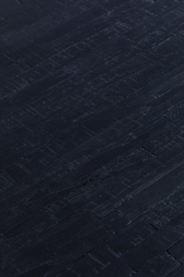 WHITE LABEL LIVING Suri spisebord, rektangulr - sort teaktr og metal (220X100)