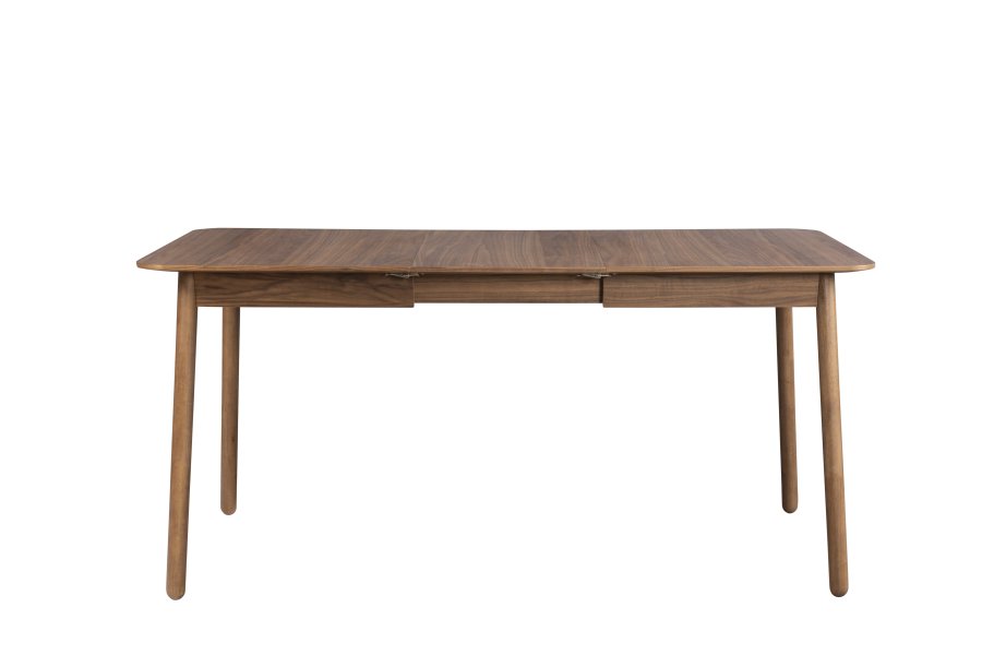 ZUIVER Glimps spisebord, m. butterflybordplade - brun valnddefinér og valnddetr (120/162x80)