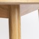 WHITE LABEL LIVING Fabio spisebord, rund - natur egefinér og egetr (100)