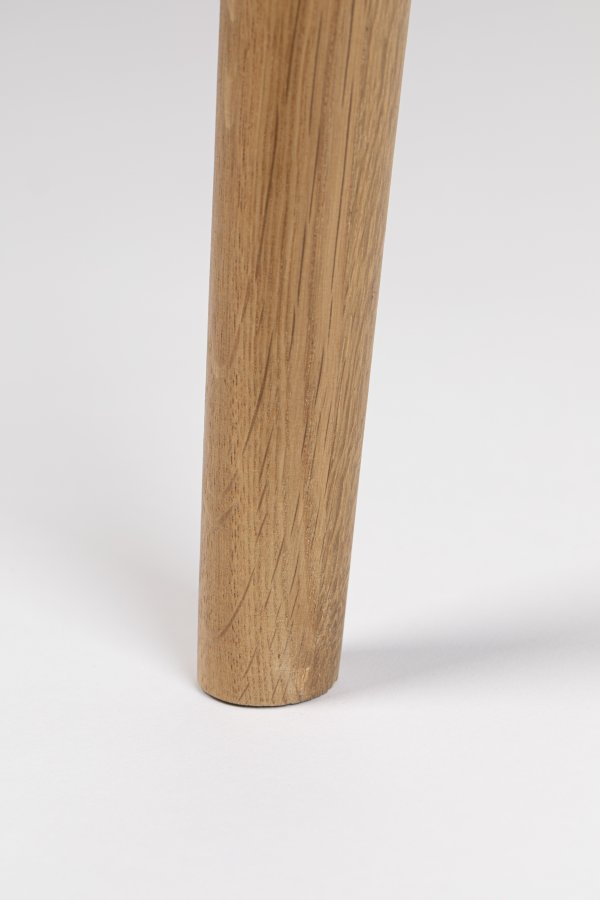 WHITE LABEL LIVING Fabio spisebord, rund - natur egefinér og egetr (100)