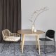 WHITE LABEL LIVING Fabio spisebord, rund - natur egefinér og egetr (100)