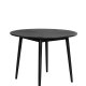 WHITE LABEL LIVING Fabio spisebord, rund - sort egefinér og egetr (100)