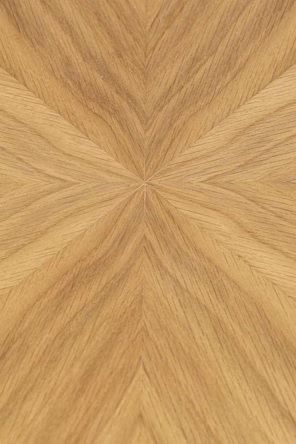 WHITE LABEL LIVING Fabio spisebord, rund - natur egefinér og egetr (120)