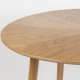 WHITE LABEL LIVING Fabio spisebord, rund - natur egefinér og egetr (120)