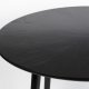 WHITE LABEL LIVING Fabio spisebord, rund - sort egefinér og egetr (120)
