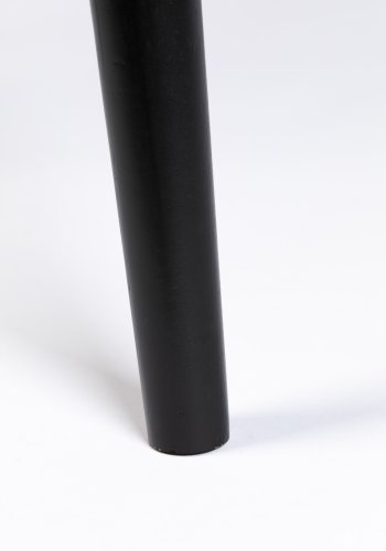 WHITE LABEL LIVING Fabio spisebord, rund - sort egefinér og egetr (120)