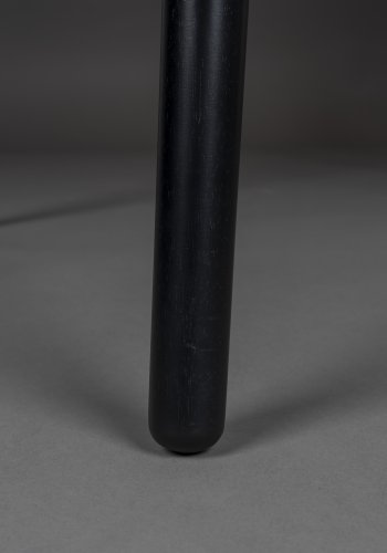 DUTCHBONE Clover spisebord, rektangulr - brun valnddetr og sort gummitr (165x90)