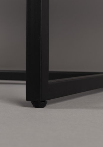 DUTCHBONE Klasse spisebord, sildeben, rektangulr - natur tr og sort stl (180X90)