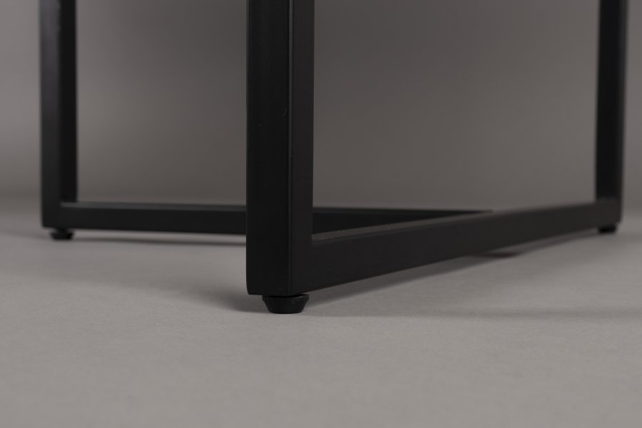 DUTCHBONE Klasse spisebord, sildeben, rektangulr - natur tr og sort stl (180X90)