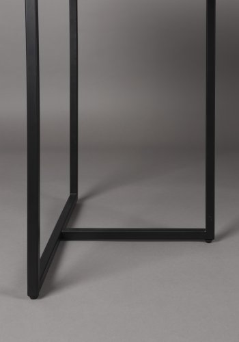 DUTCHBONE Klasse spisebord, sildeben, rektangulr - sort tr og sort stl (220X90)