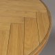 DUTCHBONE Klasse spisebord, sildeben, rund - natur egetr og sort stl (120)