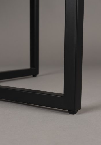 DUTCHBONE Klasse spisebord, sildeben, rund - natur egetr og sort stl (120)