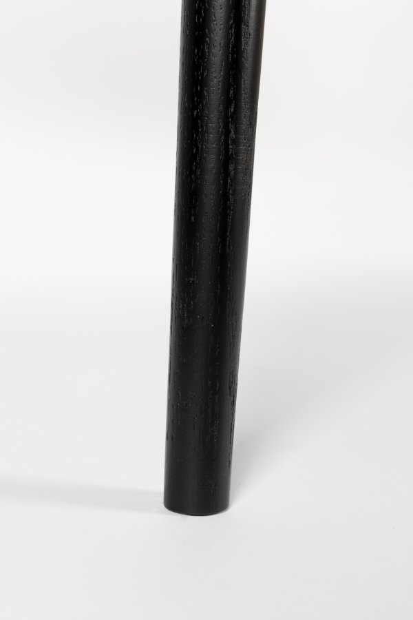 WHITE LABEL LIVING Fabio spisebord, rektangulr - sort egefinér og egetr (160X80)