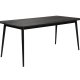 WHITE LABEL LIVING Fabio spisebord, rektangulr - sort egefinér og egetr (180X90)