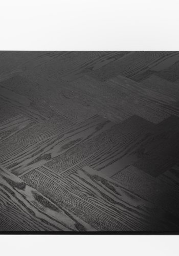 WHITE LABEL LIVING Fabio spisebord, rektangulr - sort egefinér og egetr (180X90)