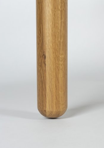 ZUIVER Storm spisebord, rund - natur egetrsfinér og egetr (128)