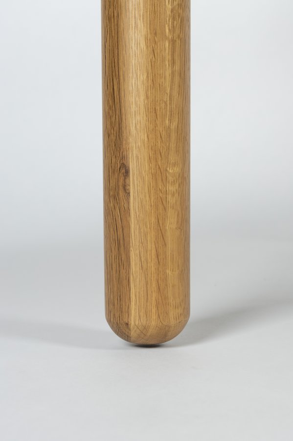 ZUIVER Storm spisebord, rund - natur egetrsfinér og egetr (128)