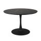 WHITE LABEL LIVING Maru spisebord, rund - sort MDF og metal (110)