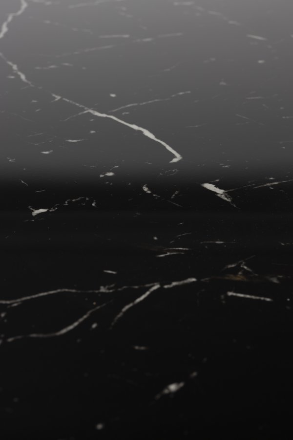 WHITE LABEL LIVING Maru spisebord, rund - sort MDF og metal (110)