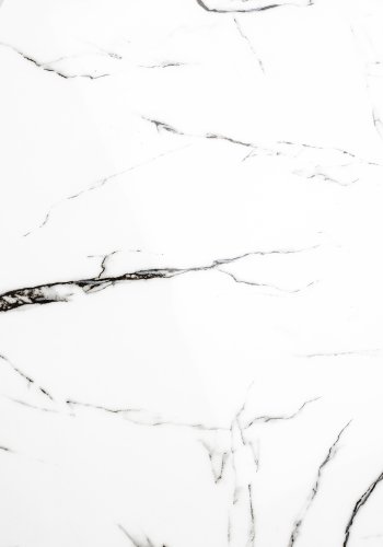 WHITE LABEL LIVING Maru spisebord, rund - hvid MDF og metal (110)