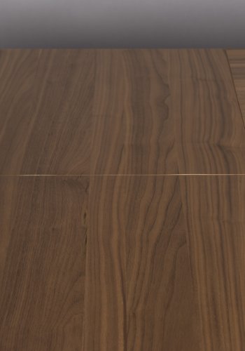 DUTCHBONE Barlet spisebord, m. tillgsplade - brun valnddefinér og brun gummitr (200/240x90)