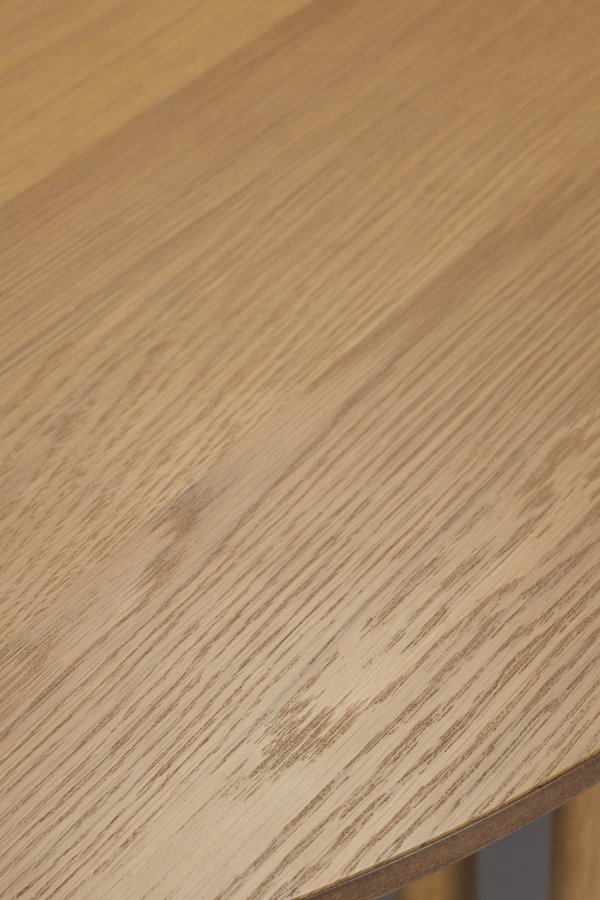 DUTCHBONE Barlet spisebord, m. tillgsplade - natur egetrsfinér og natur gummitr (200/240x90)