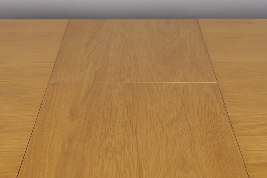 DUTCHBONE Barlet spisebord, m. tillgsplade - natur egetrsfinér og natur gummitr (200/240x90)