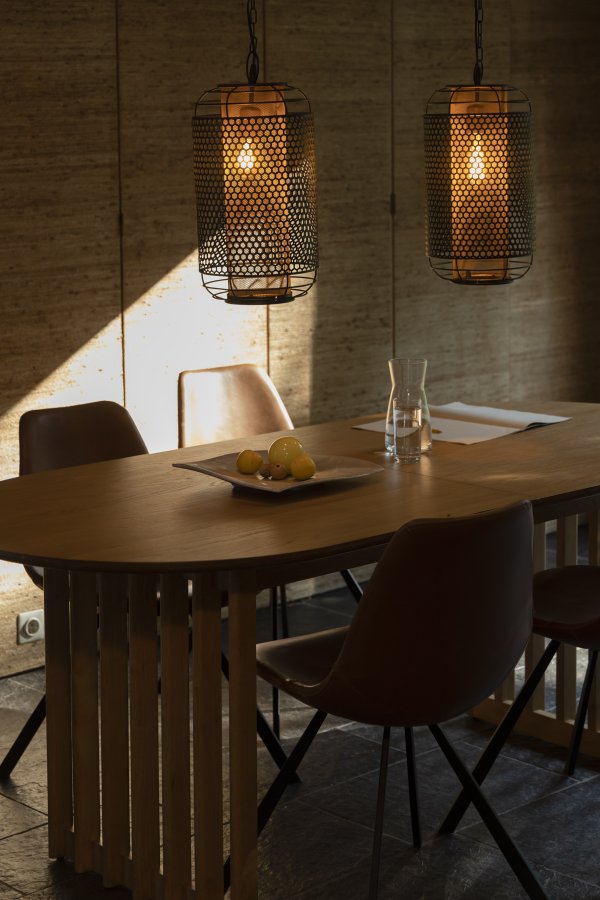 DUTCHBONE Barlet spisebord, m. tillgsplade - natur egetrsfinér og natur gummitr (200/240x90)