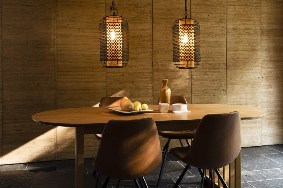 DUTCHBONE Barlet spisebord, m. tillgsplade - natur egetrsfinér og natur gummitr (200/240x90)