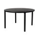 ZUIVER Storm spisebord, rund - sort askefinér og gummitr (128)